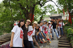 Spring camping in Hong Luo Temple  of 2014