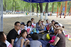 Spring camping in Hong Luo Temple  of 2014